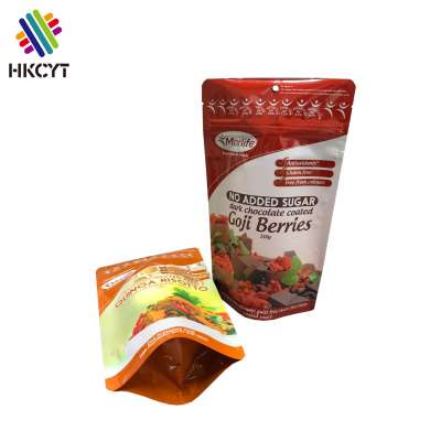 Resealable 150g Goji Berries Packaging Bags Custom Printing Aluminum Foil Plastic Packaging Bags for Frozen Food