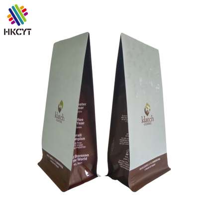 Food grade materials organic black coffee packaging coffee one way valve bag